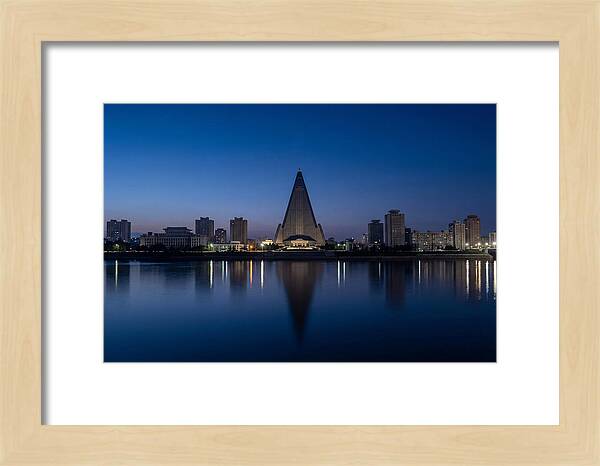 Pyongyang Skyline At Dusk
