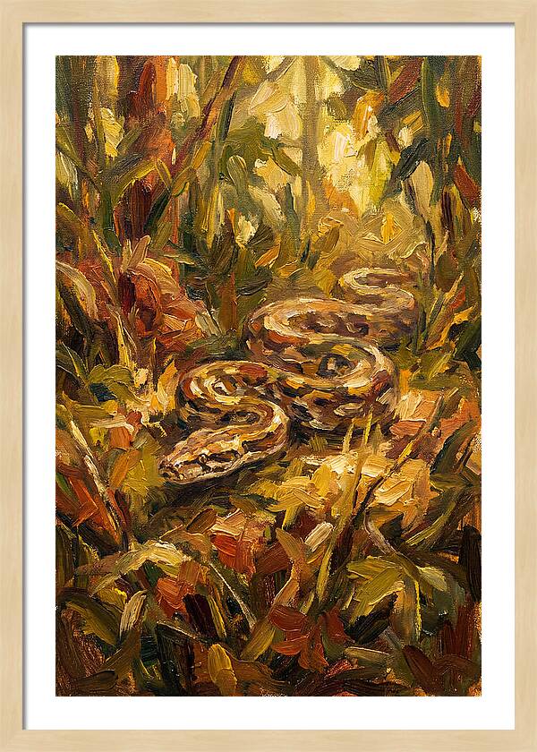 Python Among Lush Foliage
