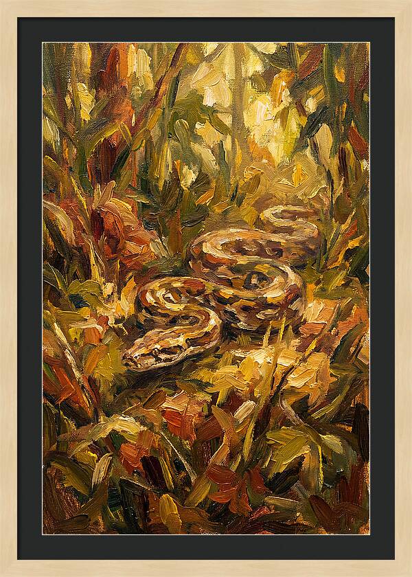 Python Among Lush Foliage