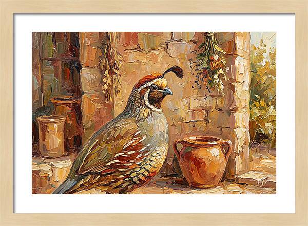 Quail In A Mediterranean Setting