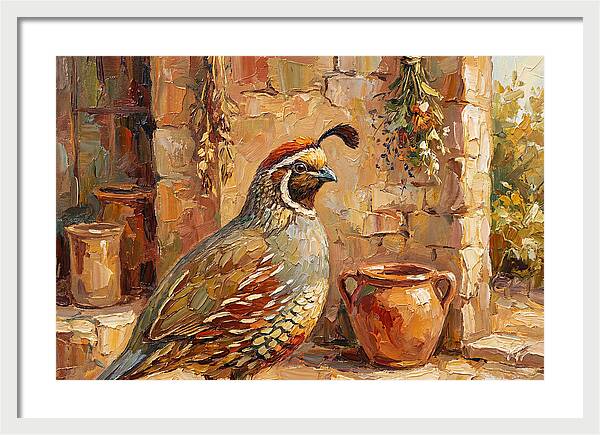 Quail In A Mediterranean Setting