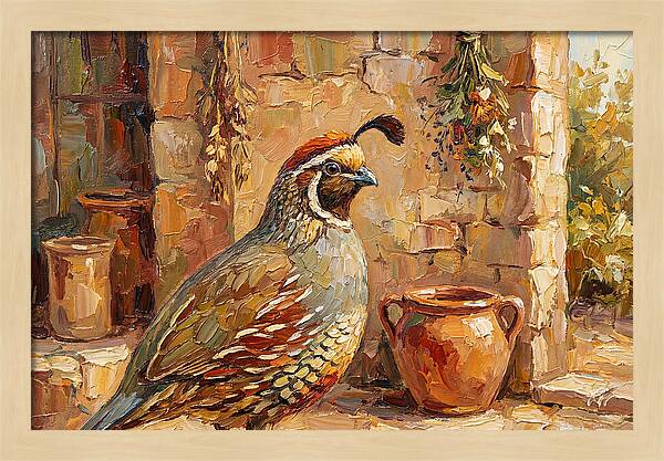 Quail In A Mediterranean Setting