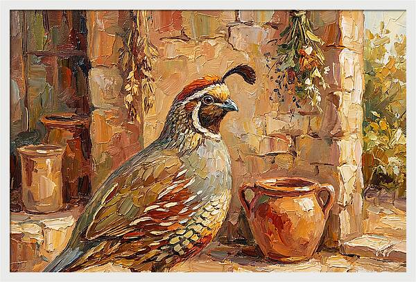 Quail In A Mediterranean Setting