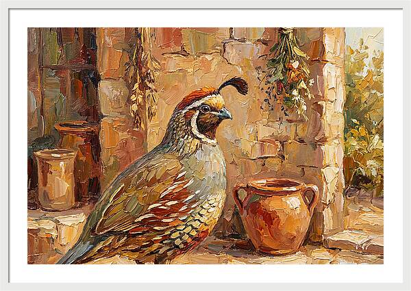Quail In A Mediterranean Setting