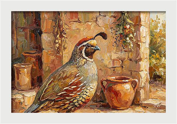 Quail In A Mediterranean Setting