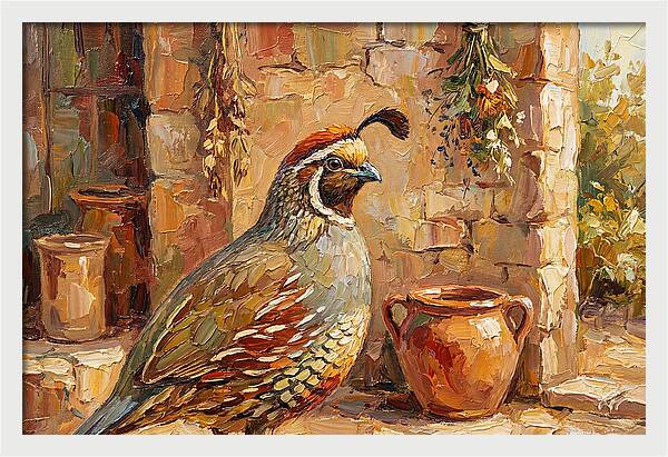 Quail In A Mediterranean Setting