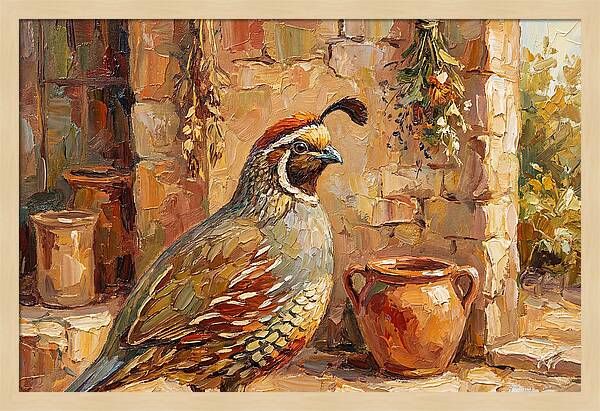 Quail In A Mediterranean Setting