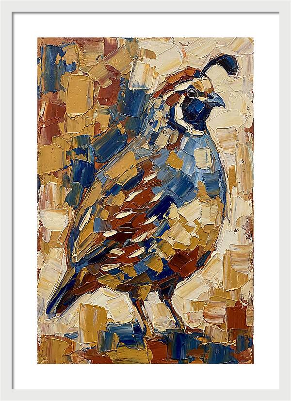 Quail In Bold Colors