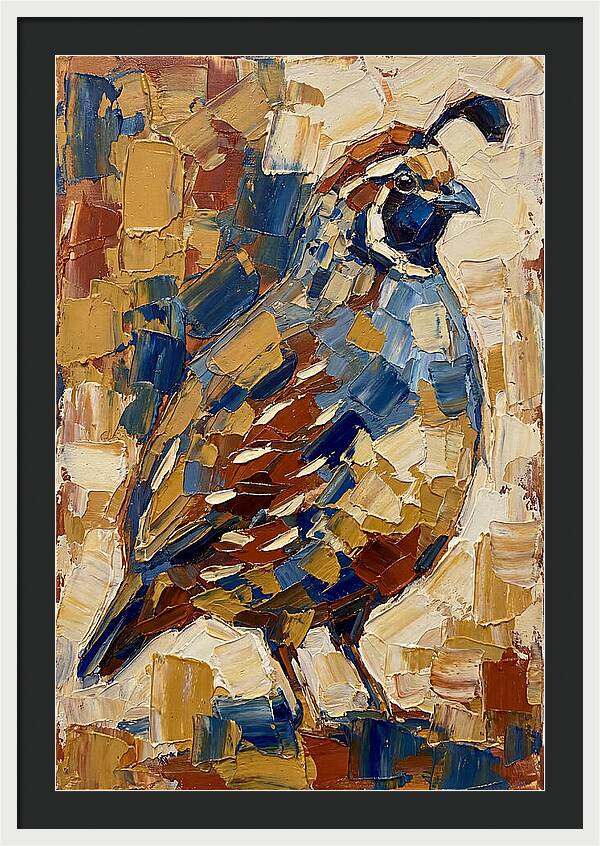 Quail In Bold Colors