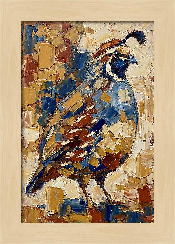 Quail In Bold Colors