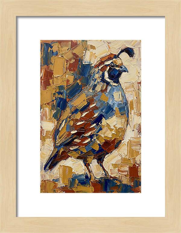 Quail In Bold Colors