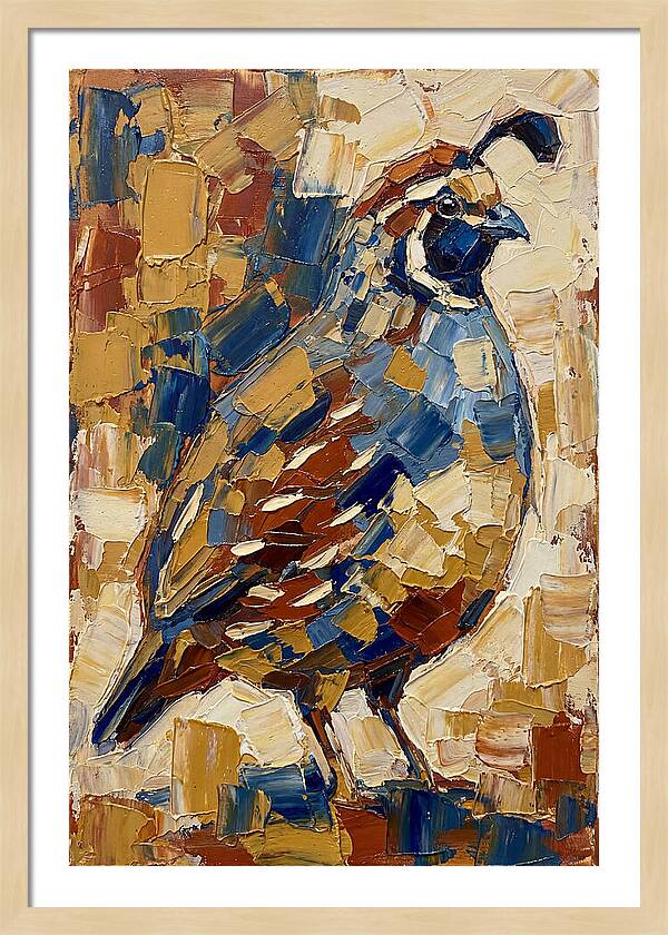 Quail In Bold Colors