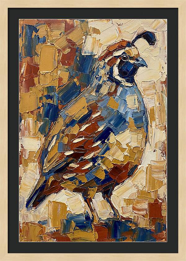 Quail In Bold Colors