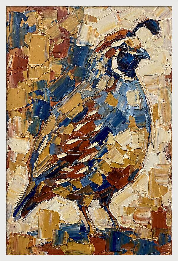 Quail In Bold Colors