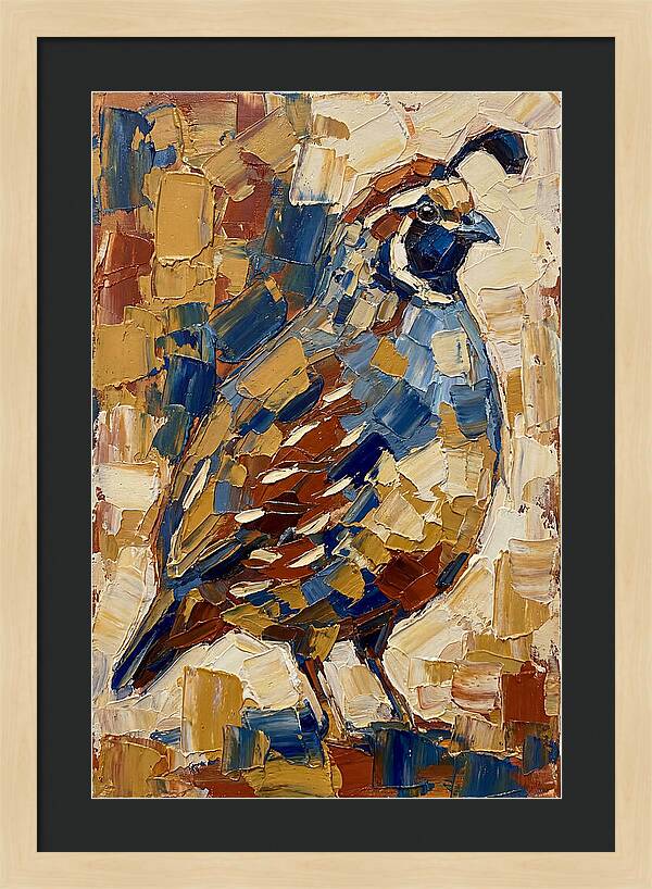 Quail In Bold Colors