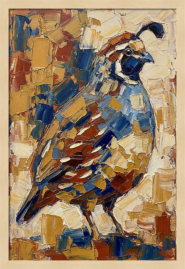 Quail In Bold Colors