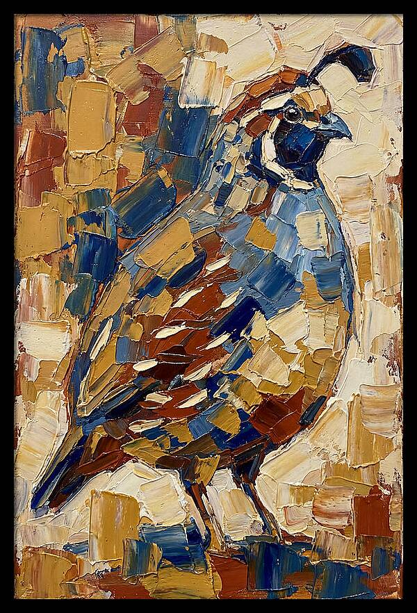 Quail In Bold Colors
