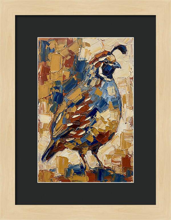 Quail In Bold Colors