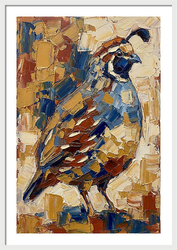 Quail In Bold Colors