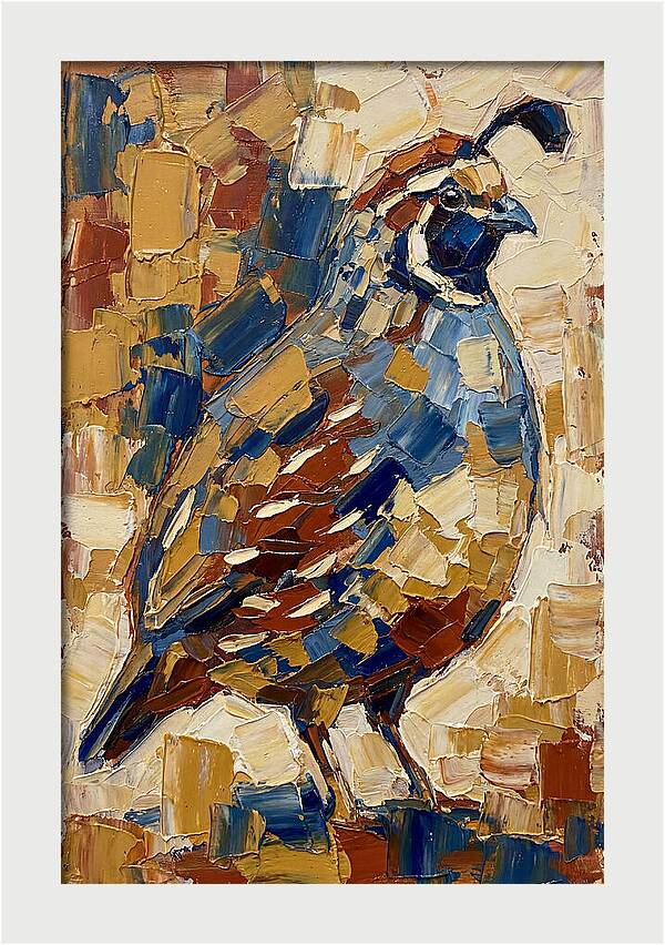 Quail In Bold Colors