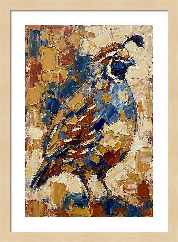 Quail In Bold Colors