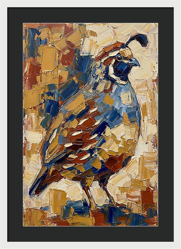 Quail In Bold Colors
