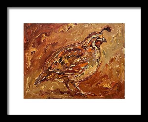 Quail In Expressionist Style