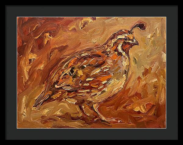 Quail In Expressionist Style