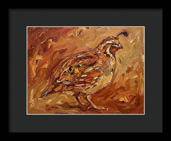 Quail In Expressionist Style