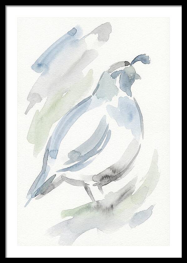 Quail In Soft Watercolors