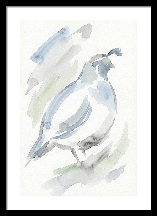 Quail In Soft Watercolors
