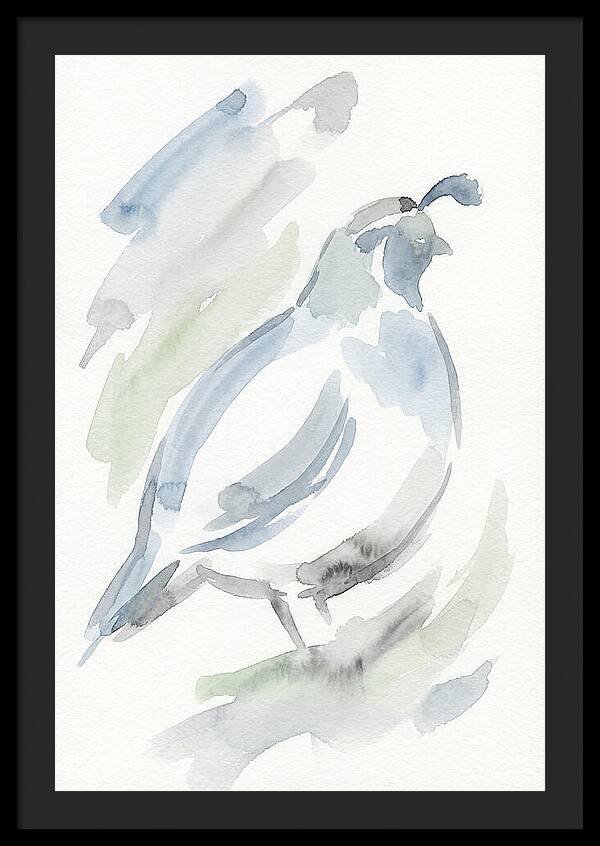 Quail In Soft Watercolors