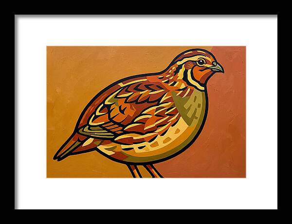 Quail In Vibrant Colors