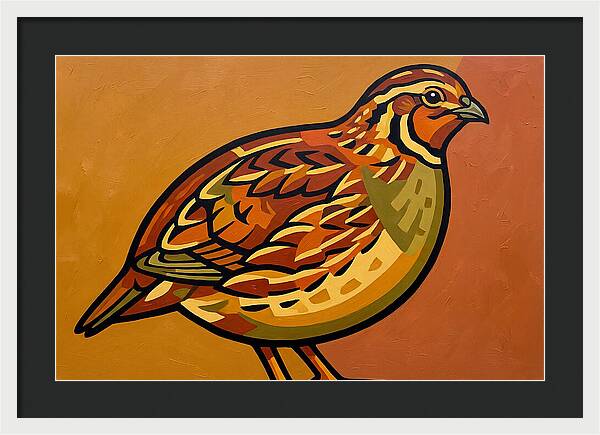 Quail In Vibrant Colors