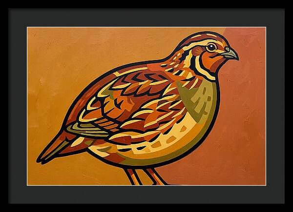 Quail In Vibrant Colors