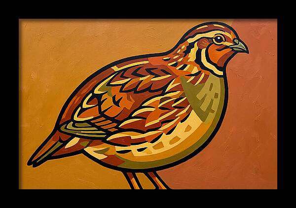Quail In Vibrant Colors