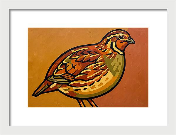 Quail In Vibrant Colors