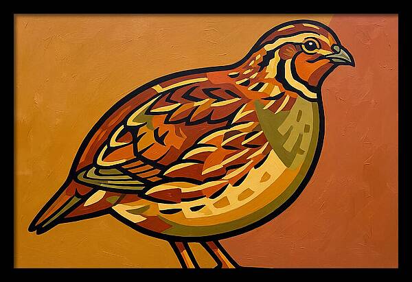 Quail In Vibrant Colors