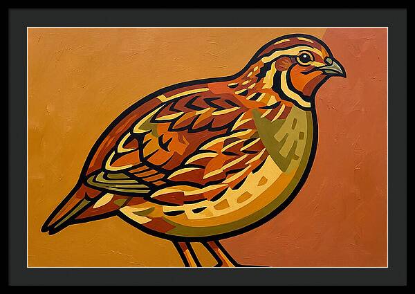 Quail In Vibrant Colors