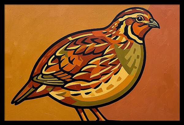 Quail In Vibrant Colors