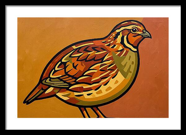 Quail In Vibrant Colors