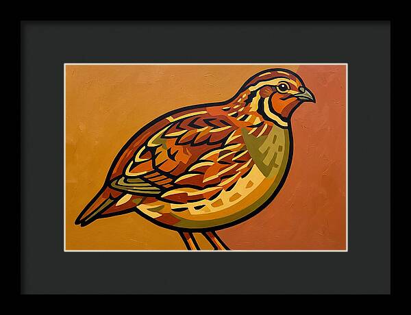 Quail In Vibrant Colors