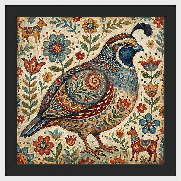 Quail Surrounded By Folklore