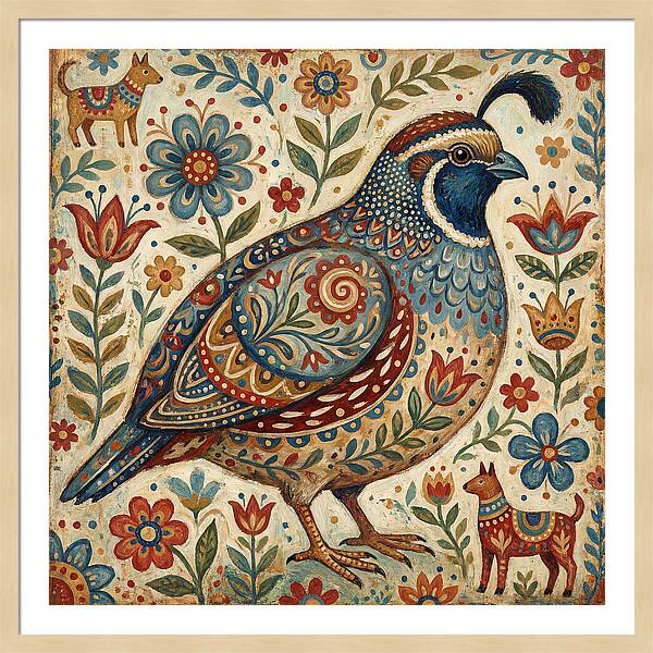 Quail Surrounded By Folklore