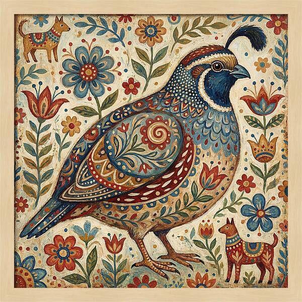 Quail Surrounded By Folklore