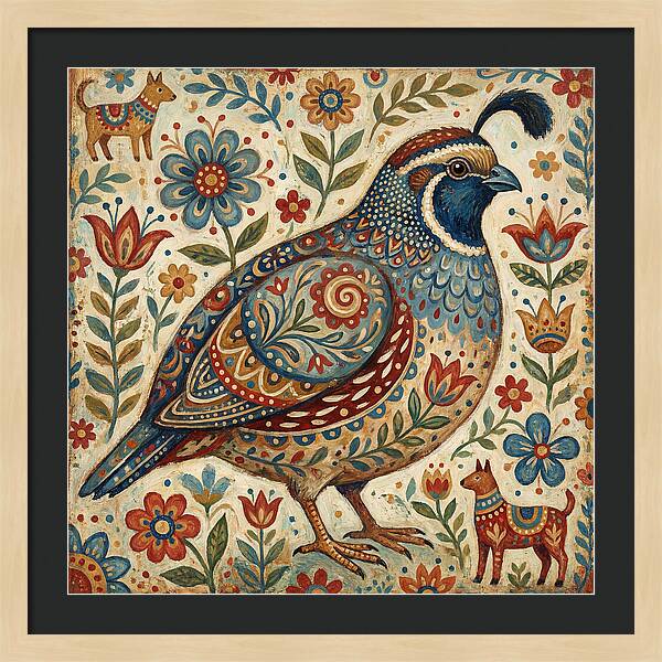 Quail Surrounded By Folklore