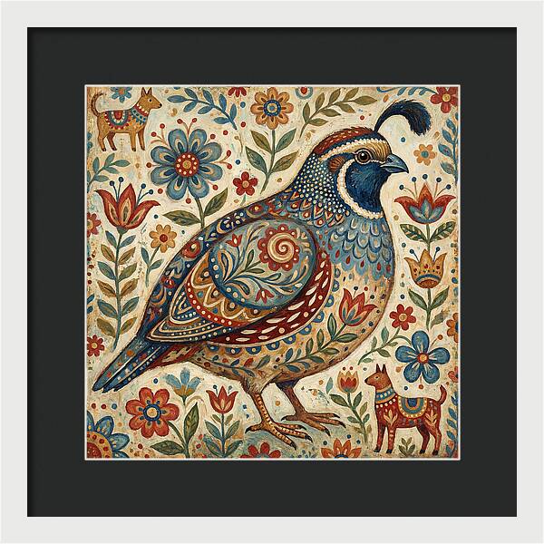 Quail Surrounded By Folklore