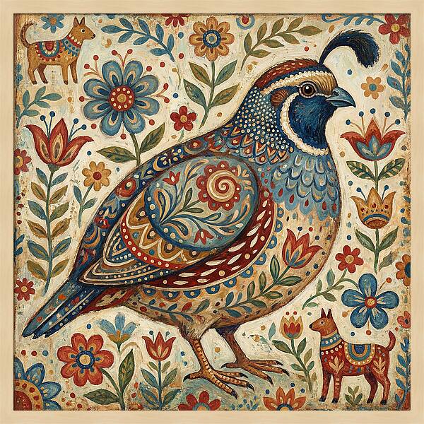 Quail Surrounded By Folklore