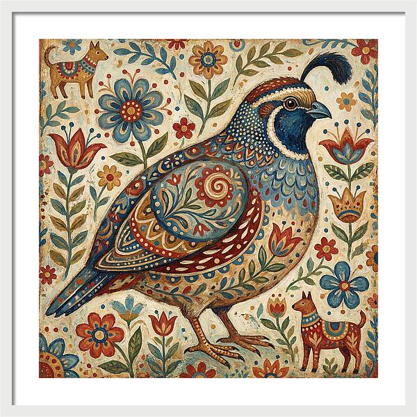 Quail Surrounded By Folklore