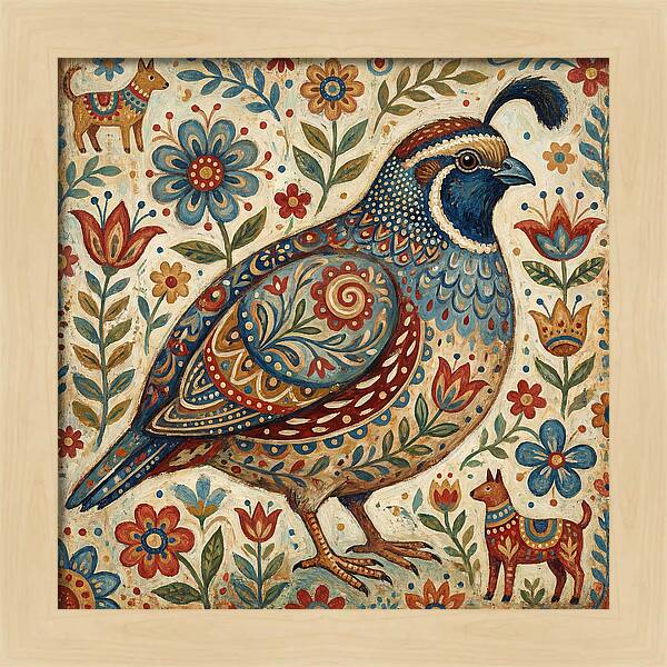 Quail Surrounded By Folklore